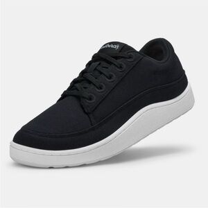 Allbirds women’s Black and White Organic Cotton Pacers Sneakers